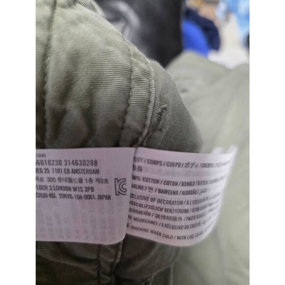 Abercrombie & Fitch Women's‎ Green Relaxed Fit Straight Cargo Pants Size 2 - Picture 4 of 4